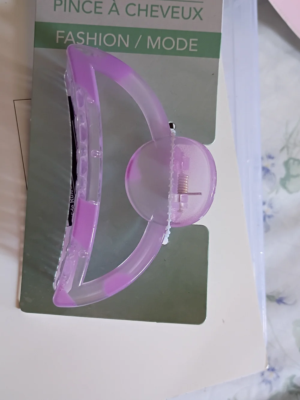 Purple Hair Claw Clip for Everyday Styling